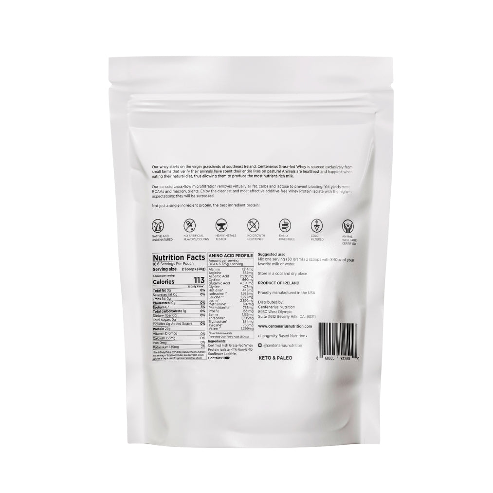 Certified Grass-fed Whey Protein Isolate
