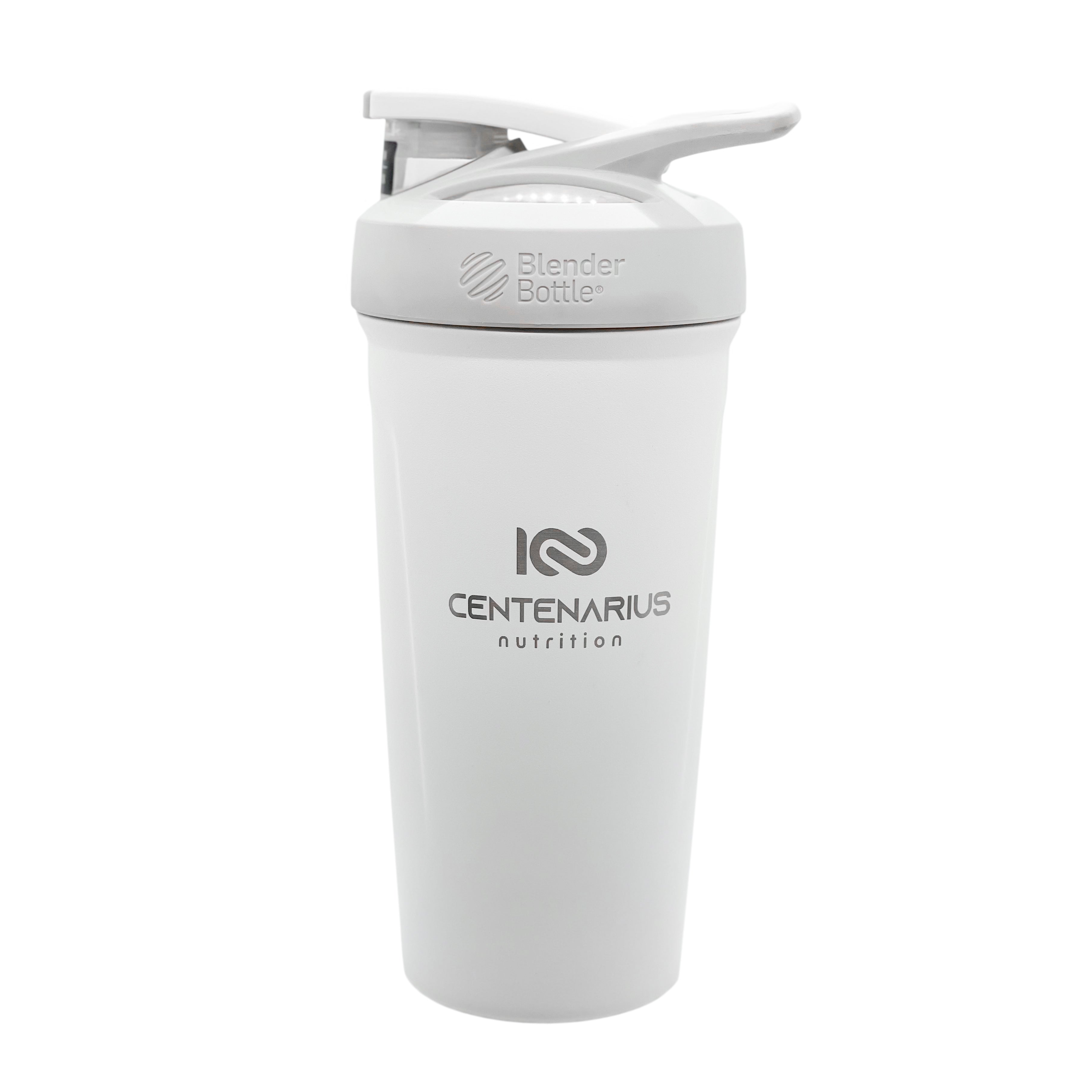 Centenarius Nutrition BlenderBottle Strada protein shaker BPA free leak proof BlenderBall wire whisk smooth protein shakes rounded base double wall vacuum insulated 24 hour cold
